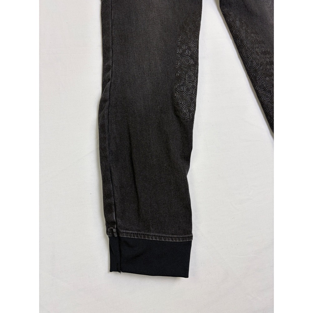 Ariat Halo Denim Knee Patch Breeches Womens 34R Black Equestrian Riding Pants‎ - Picture 3 of 11